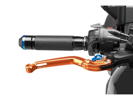 Brake lever without adapter PUIG foldable portocaliu/albastru