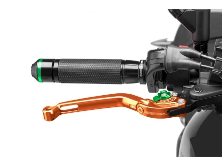 Brake lever without adapter PUIG foldable orange/green