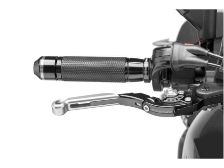 Brake lever without adapter PUIG extendable folding silver/silver