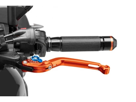 Clutch lever without adapter PUIG foldable portocaliu/albastru