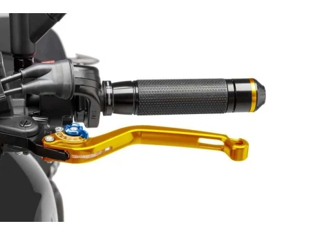 Clutch lever without adapter PUIG lung gold/blue