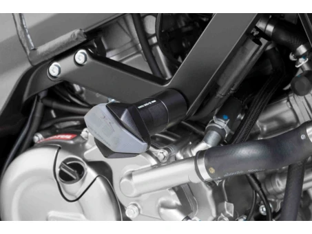 Frame sliders PUIG R12 black with grey rubber
