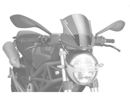 Windscreen PUIG RACING Negru