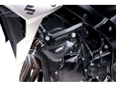 Frame sliders PUIG PRO black with grey rubber