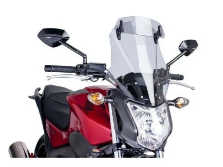 Windscreen PUIG TOURING WITH VISOR smoke