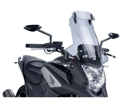 Windscreen PUIG TOURING WITH VISOR smoke