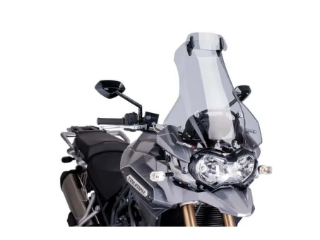 Windscreen PUIG TOURING WITH VISOR smoke