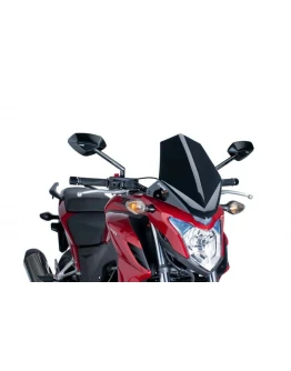Parbriz PUIG NEW. GEN SPORT 6437N Negru HONDA CB500F HONDA CB500F