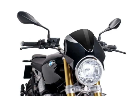 Windshield PUIG RETROVISION matt black Negru