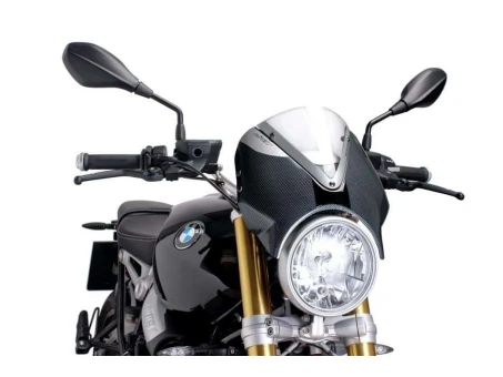Windshield PUIG RETROVISION carbon look transparent