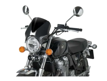 Windshield PUIG RETROVISION matt black Negru
