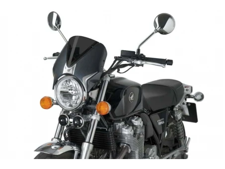 Windshield PUIG RETROVISION carbon look dark smoke