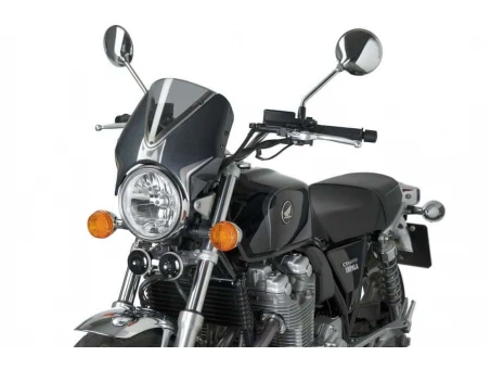 Windshield PUIG RETROVISION carbon look smoke