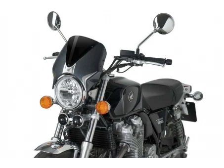 Windshield PUIG RETROVISION carbon look Negru