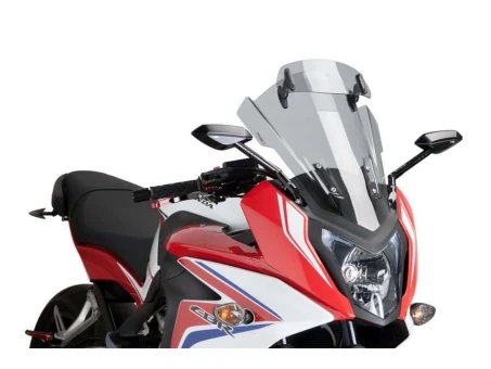 Windscreen PUIG TOURING WITH VISOR smoke