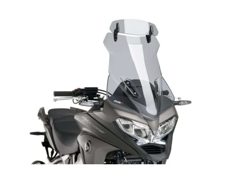 Windscreen PUIG TOURING WITH VISOR smoke