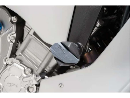 Frame sliders PUIG R12 black with grey rubber
