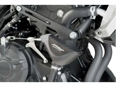 Frame sliders PUIG PRO black with grey rubber