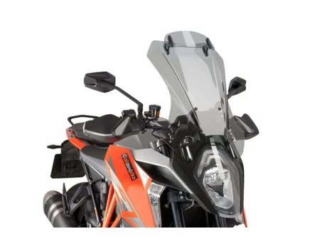 Windscreen PUIG TOURING WITH VISOR smoke