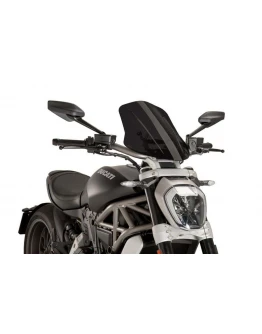 Parbriz PUIG NEW. GEN TOURING 8922F fumuriu inchis R. TOURING DUCATI X DIAVEL/S R. TOURING DUCATI X DIAVEL/S