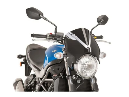 Windshield PUIG RETROVISION matt black Negru