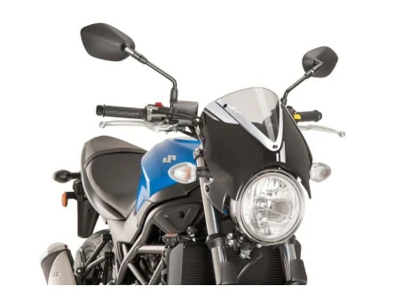 Windshield PUIG RETROVISION matt black transparent