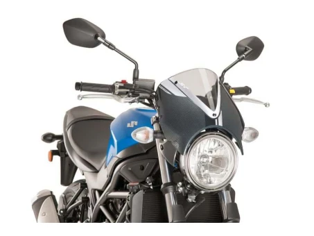 Windshield PUIG RETROVISION carbon look transparent