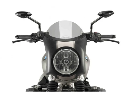 Windshield PUIG SEMI-FAIRING matt black smoke