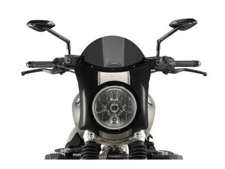 Windshield PUIG SEMI-FAIRING carbon look dark smoke