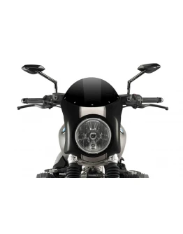 Parbriz PUIG SEMI-FAIRING 9254N aspect carbon Negru