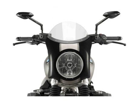 Windshield PUIG SEMI-FAIRING carbon look transparent