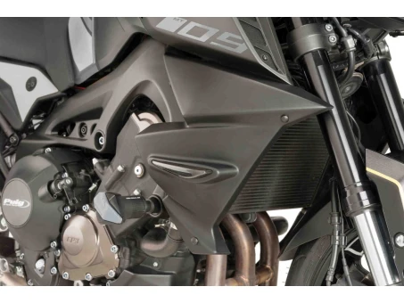 Radiator side panels PUIG matt black stickers included