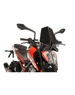 Parbriz PUIG NEW. GEN SPORT 9514N Negru KTM 125/390 DUKE 17' KTM 125/390 DUKE 17'