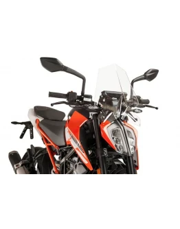 Parbriz PUIG NEW. GEN SPORT 9514W transparent KTM 125/390 DUKE 17' KTM 125/390 DUKE 17'