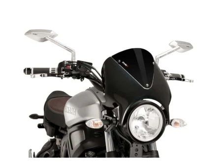 Windshield PUIG RETROVISION matt black Negru