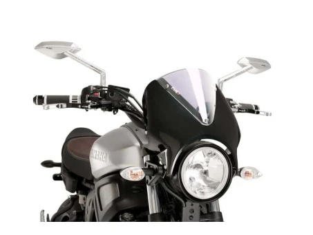Windshield PUIG RETROVISION carbon look transparent