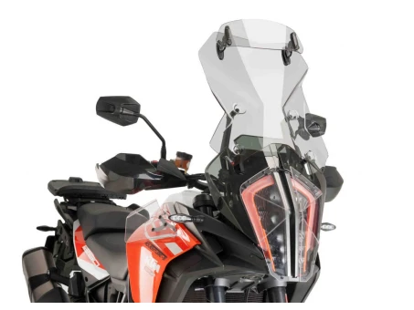 Windscreen PUIG TOURING WITH VISOR smoke
