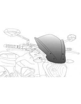 Parbriz PUIG NEW. GEN TOURING 5655F fumuriu inchis DUCATI DIAVEL DUCATI DIAVEL