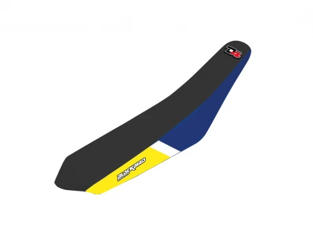 Husă șa BLACKBIRD SHERCO SE/SEF '17-'23 (SE/SFE ALL MODELS '17-'23) DREAM 4 culoare Negru Albastru Galben