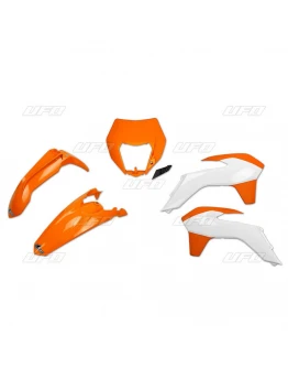 Kit complet plastice UFO KTM EXC/EXC-F '14-'16 culoare OEM '16 (Portocaliu/Alb) (KT524E999X)