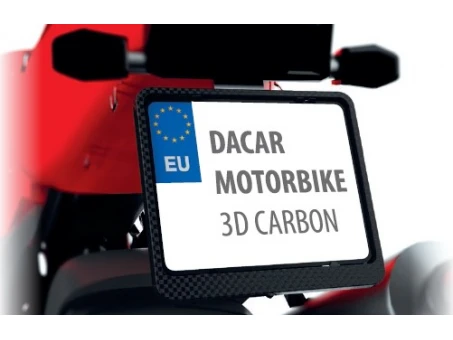 Suport număr înmatriculare BIKETEC pentru motocicletă - Carbon | R0195