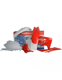 Kit plastice POLISPORT - HONDA CRF 250R '11-'13; CRF 450R '11-'12 - Rosu Alb