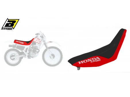 Husă șa BLACKBIRD HONDA XR 250/350 '88-'95, culoare Rosu+Negru, Logo Honda