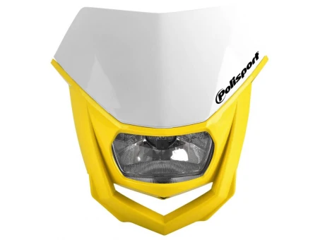 Far moto POLISPORT MODEL HALO (halogen) - Alb/Galben | 8657400037