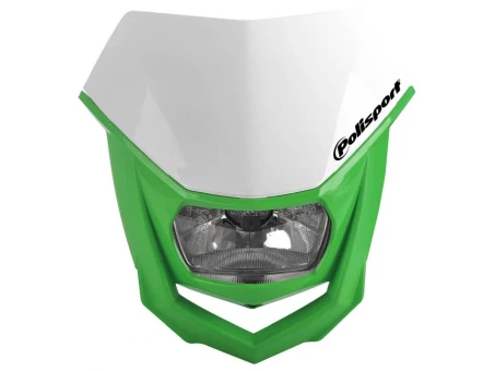 Far moto POLISPORT MODEL HALO (halogen) - Alb/Verde | 8657400041
