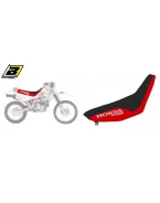 Husă șa BLACKBIRD HONDA XR 600 '88-'99 LOGO HONDA, TRADITIONAL, culoare Negru/Rosu