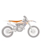 Husă șa BLACKBIRD KTM SX/SXF '16-'18, EXC/EXCF '17-'19 ZEBRA culoare Portocaliu Negru