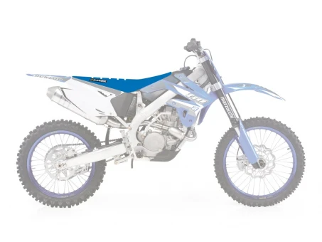 Husă șa BLACKBIRD TM 2T/4T '08-'14 (ALL MODELS) ZEBRA culoare Albastru