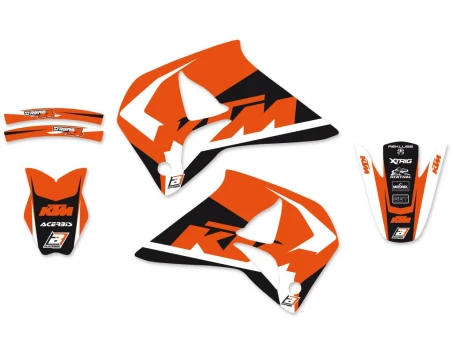 Kit grafic BLACKBIRD KTM 4T '96-'99 (4 STROKE ALL MODELS) DREAM 4 culoare Portocaliu Negru