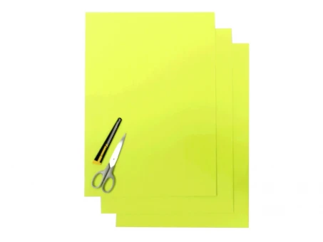Kit grafic BLACKBIRD (FOLIE CRISTAL 0,4 MM) 3 X BUCATI 47X33CM, culoare Galben FLUO